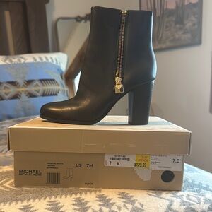 Michael Kors Frenchie Black Ankle Boots for Women